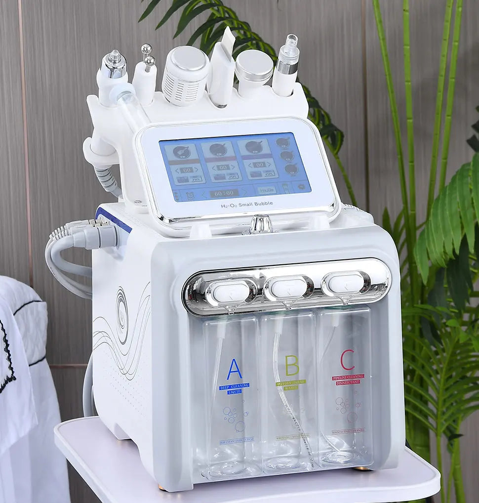 Professional Hydro Dermabrasion Machine – Skincare & Face Care Radiofrequency Facial Cleaning with Hydra Beauty Small Bubble Device