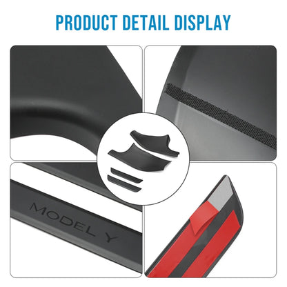 Rear Door Sill Protective Pad for Tesla Model Y – Anti-Kick Threshold Guard Cover Strip, Original Fit Accessories