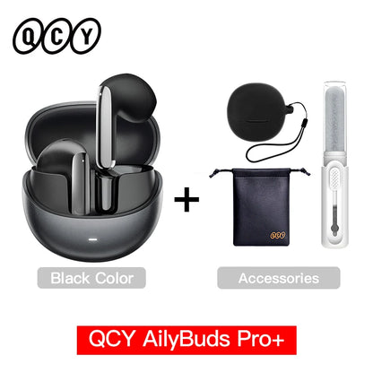 QCY HT10 AilyBuds Pro+ ANC Earbuds - Bluetooth 5.3 Wireless Hi-Res LDAC Earphones with AI Call & Multipoint Connection