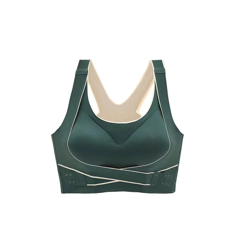 No Trace Sports Bra for Women — Shockproof, Anti-Sagging, Gathered Fit, Beautiful Back Yoga & Fitness Vest, Wire-Free