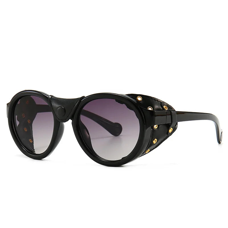 46311 Steampunk Oval Windproof Goggles – Vintage UV400 Sunglasses for Men & Women