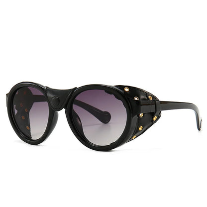 46311 Steampunk Oval Windproof Goggles – Vintage UV400 Sunglasses for Men & Women