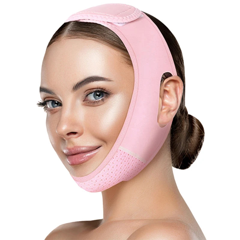 Reusable V-Line Face Strap – Double Chin Reducer, Chin Up Patch, V-Shaped Mask for Sagging Skin