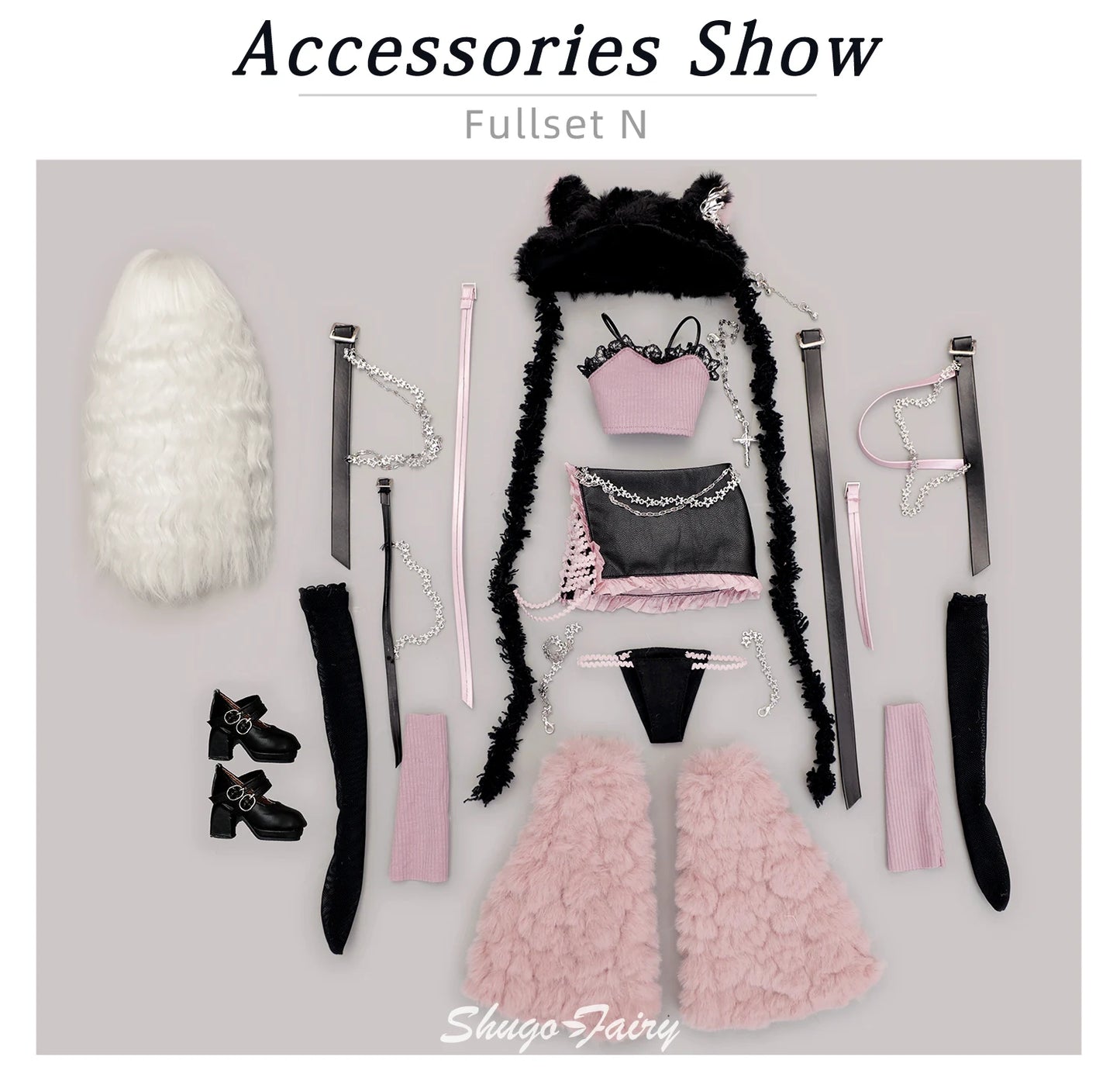 Celia N Y2K Baddie 1/4 BJD Doll – Fullset Pastel Punk Pink Cyber Style, Sweet Honey Girl ShugaFairy Collectible Figure