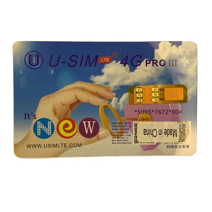 Mobile Phone USIM Unlocking Card – U-SIM 4GPro for iPhone 13/12/11 Pro Max/XR Unlock