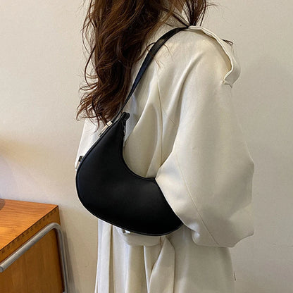 Fashion Luxury PU Leather Hobo Shoulder Bag – Small Clutch Handbag, Underarm Purse, Travel Tote for Women