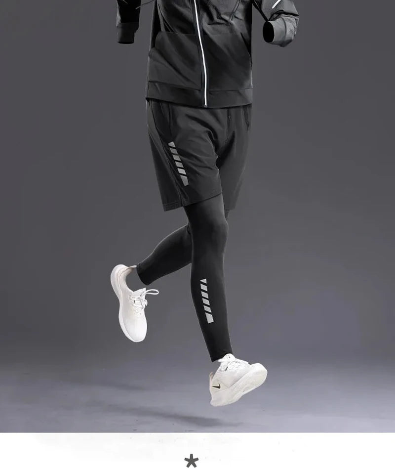 All-Season Men’s Sportswear 5-Piece Set — Tracksuit for Running, Cycling, Fitness & Hiking