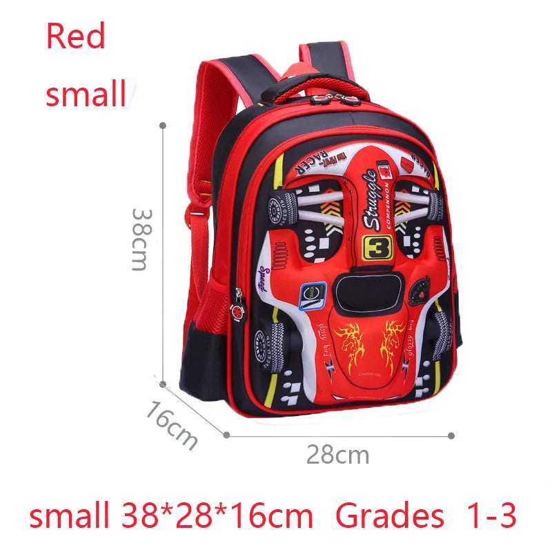 Waterproof 3D Kids Backpack - Lightweight Preschool & Kindergarten School Bag for Boys and Girls