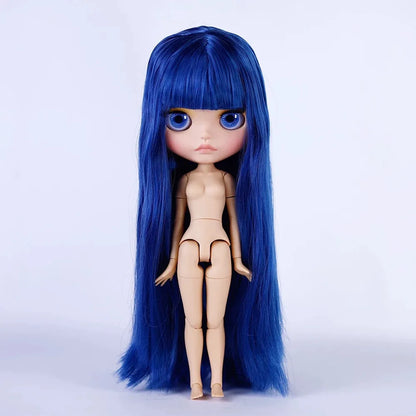 ICY DBS Blythe Doll – 30CM Tan Skin Matte & Glossy Face, Pouting Lips, 19-Joint BJD DIY Costume Doll Gift