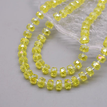 8mm Crystal Glass Beads Set - 30PCS Color Wheel Faceted Round Loose Beads for DIY Jewelry Making & Bracelets