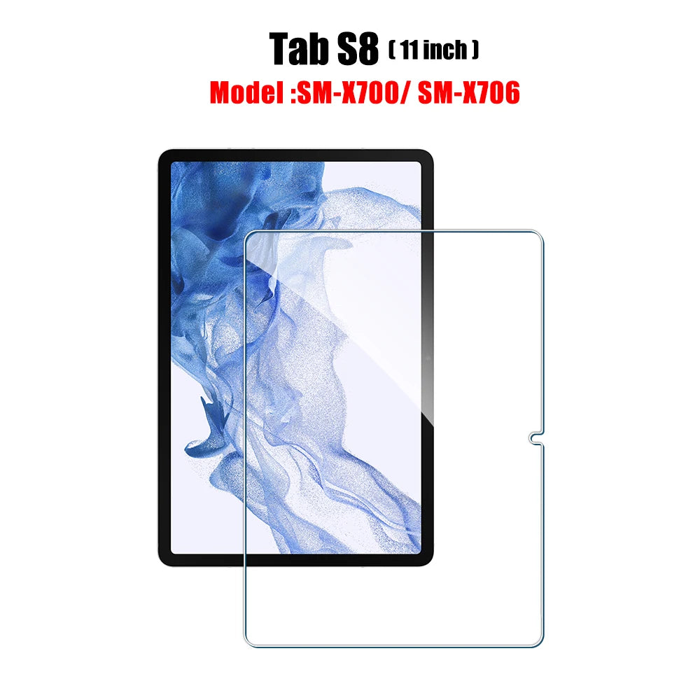 Tempered Glass Screen Protector for Samsung Galaxy Tab – Fits S6 Lite, S7 FE, S8/S8+, S9/S9 FE, S9+, S10, S11, A8, A9 Plus, 12.4" Tablets