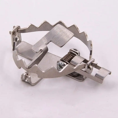 Mini Mouse Trap Keychain - Stainless Steel Clip Key Ring, Novelty Bag Charm, and Creative Gift Accessory