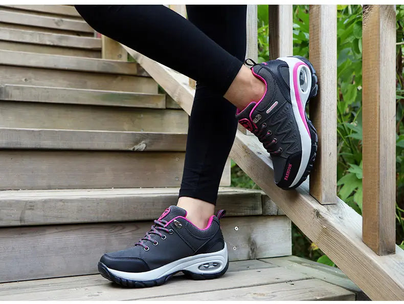 Women’s Sports Shoes – Platform Sneakers, Non-Slip Hiking & Running Shoes, Casual Low Top Footwear for Outdoor Activities