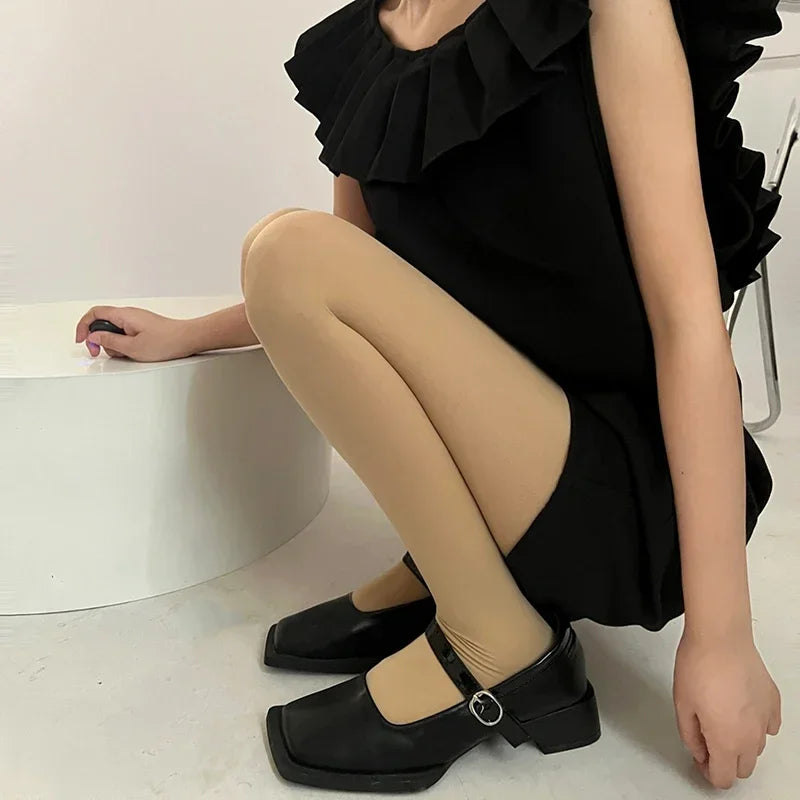 17-Color Women’s Velvet Tights - Seamless High-Stretch Anti-Run Pantyhose & Long Stockings