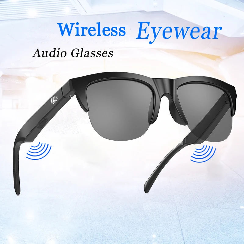 Smart Wireless Bluetooth Glasses – Sunglasses with Built-in Microphone, Speakers, Touch & Voice Assistant for Men & Women