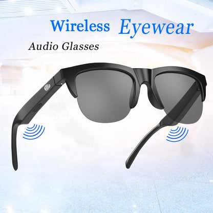 Smart Wireless Bluetooth Glasses – Sunglasses with Built-in Microphone, Speakers, Touch & Voice Assistant for Men & Women
