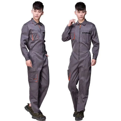 Work Coverall Uniform - Unisex Welding Suit for Mechanics, Car Repair & Workshop Protection
