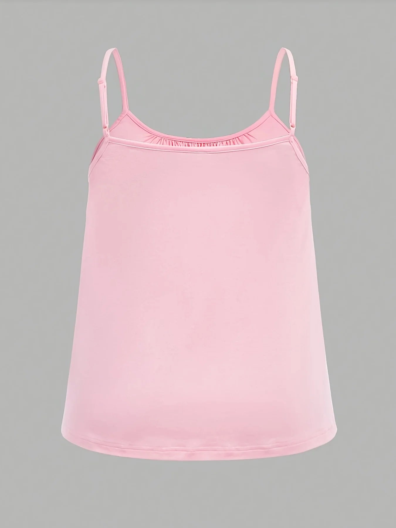 Plus Size Summer Camisole - Solid Color Sleeveless Casual Tank Top