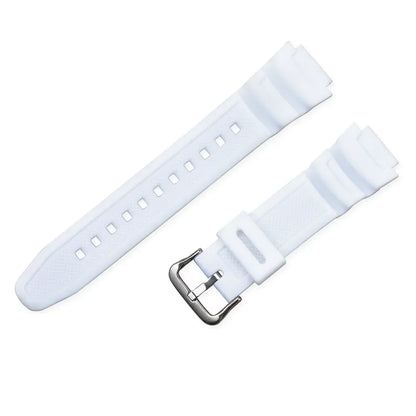 18mm Silicone Watch Strap for Casio G-Shock - Replacement Rubber Band for AE-1000W, AQ-S810W, SGW-400H, W-735H and Compatible Models