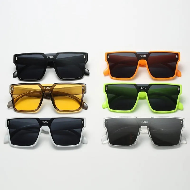 Luxury Vintage Square Sunglasses – Fashion Designer UV400 Sunshade Eyewear for Women & Men