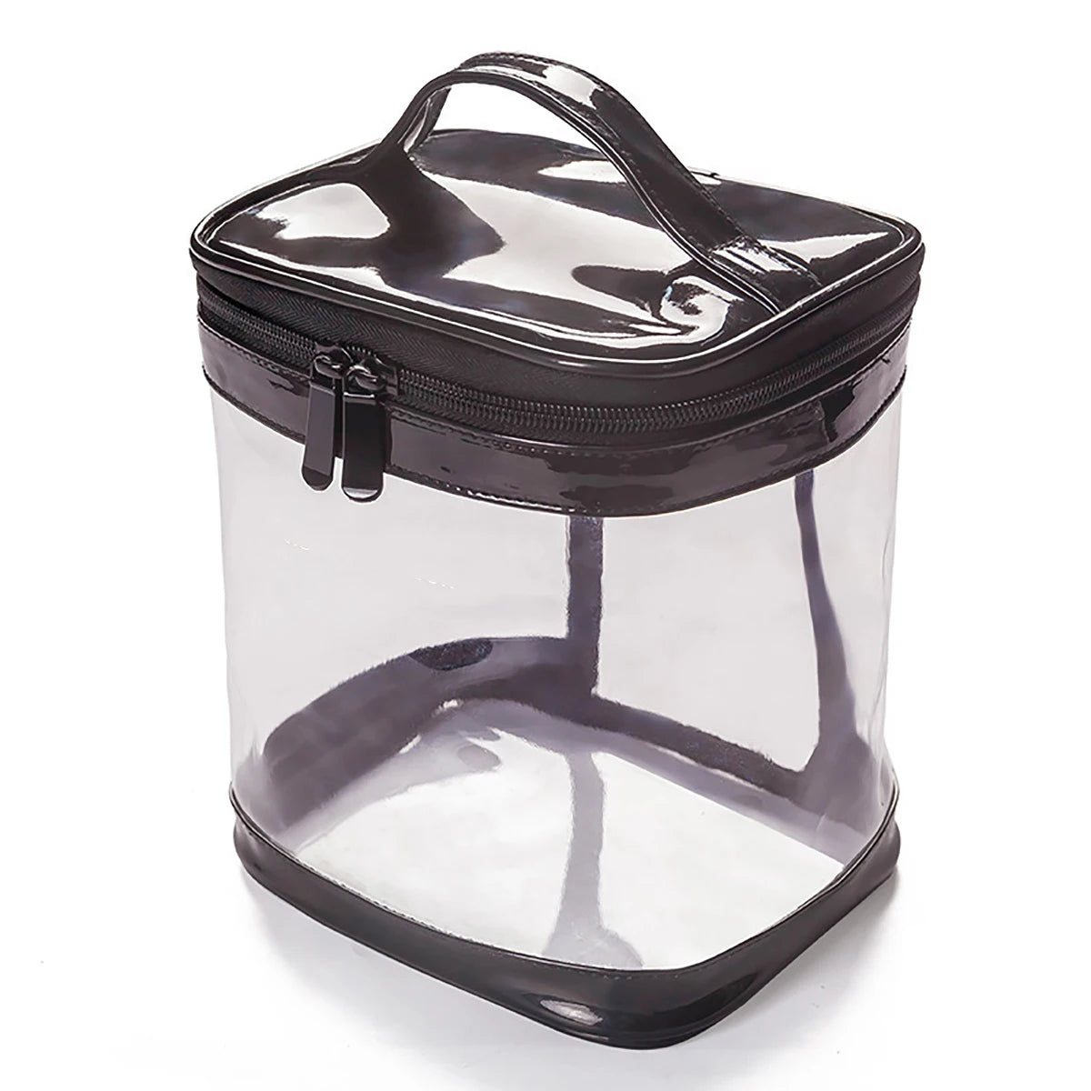 Clear PVC Makeup Bag – Portable Waterproof Travel Cosmetic Pouch