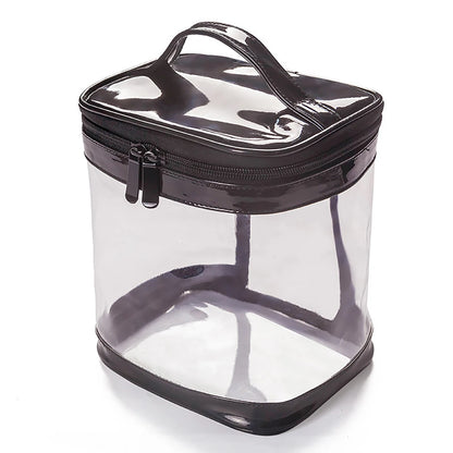 Clear PVC Makeup Bag – Portable Waterproof Travel Cosmetic Pouch