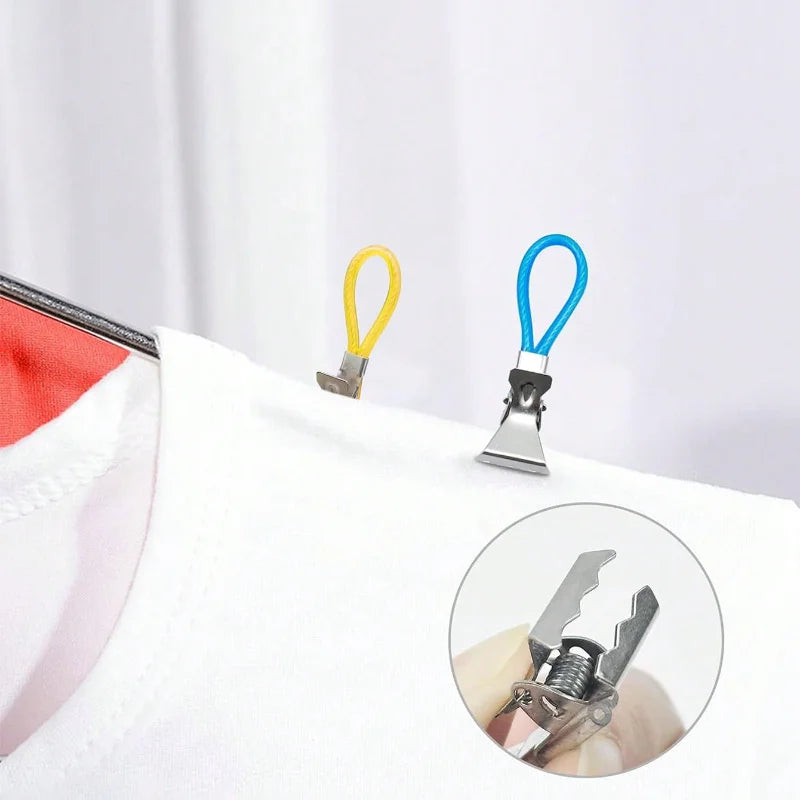 Towel Hanging Clips - 5/10PCS Colorful Metal Hooks for Kitchen & Bathroom Organization