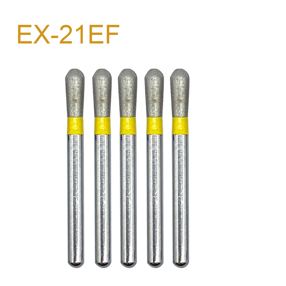 5pcs FG Dia 1.6mm Dental Drills – High-Speed Handpiece Diamond Burs for Teeth Whitening