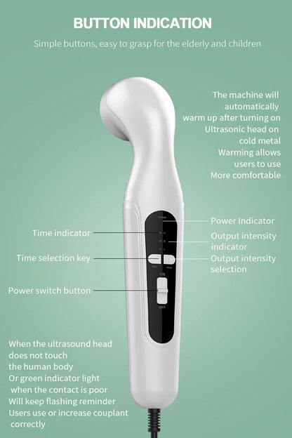 Ultrasound Physiotherapy Device – Pain Relief Massager & Muscle Stimulator for Arthritis & Physical Therapy