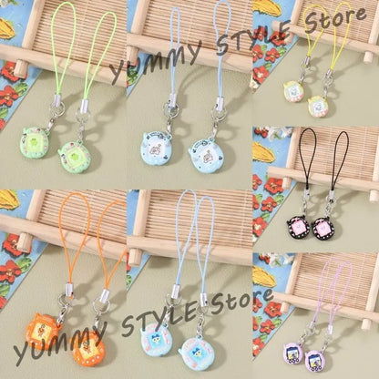 Mini Tamagotchi Alloy Keychain Pendant - Kawaii Miniature Virtual Pet Charm for Phones, Dolls and DIY Decorations