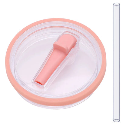 40oz Tumbler Flip Straw Lid – Spill-Proof, Reusable Replacement Cover for Stanley Cups