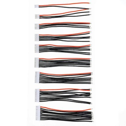 5pcs JST-XH 22AWG Silicone Wire Extension – Lipo Balance Charger Cable for RC Batteries (1/2/3/4/5/9S)