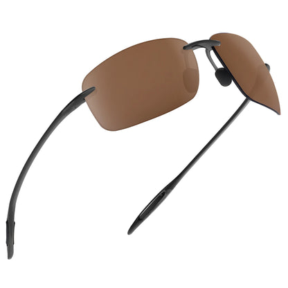 MAXJULI Polarized Sunglasses for Men & Women - Designer Fashion, Rimless Sports & Driving Eyewear (MJ8009)