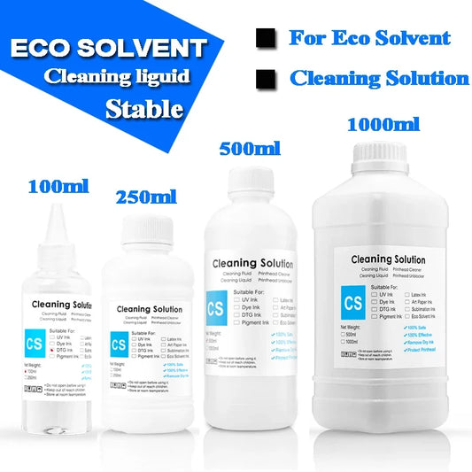 Eco Solvent Ink Cleaning Solution for Epson Mimaki Roland Printhead JV3 JV33 JV34 JV5 CJV5 Maintenance Cleaning Fluid
