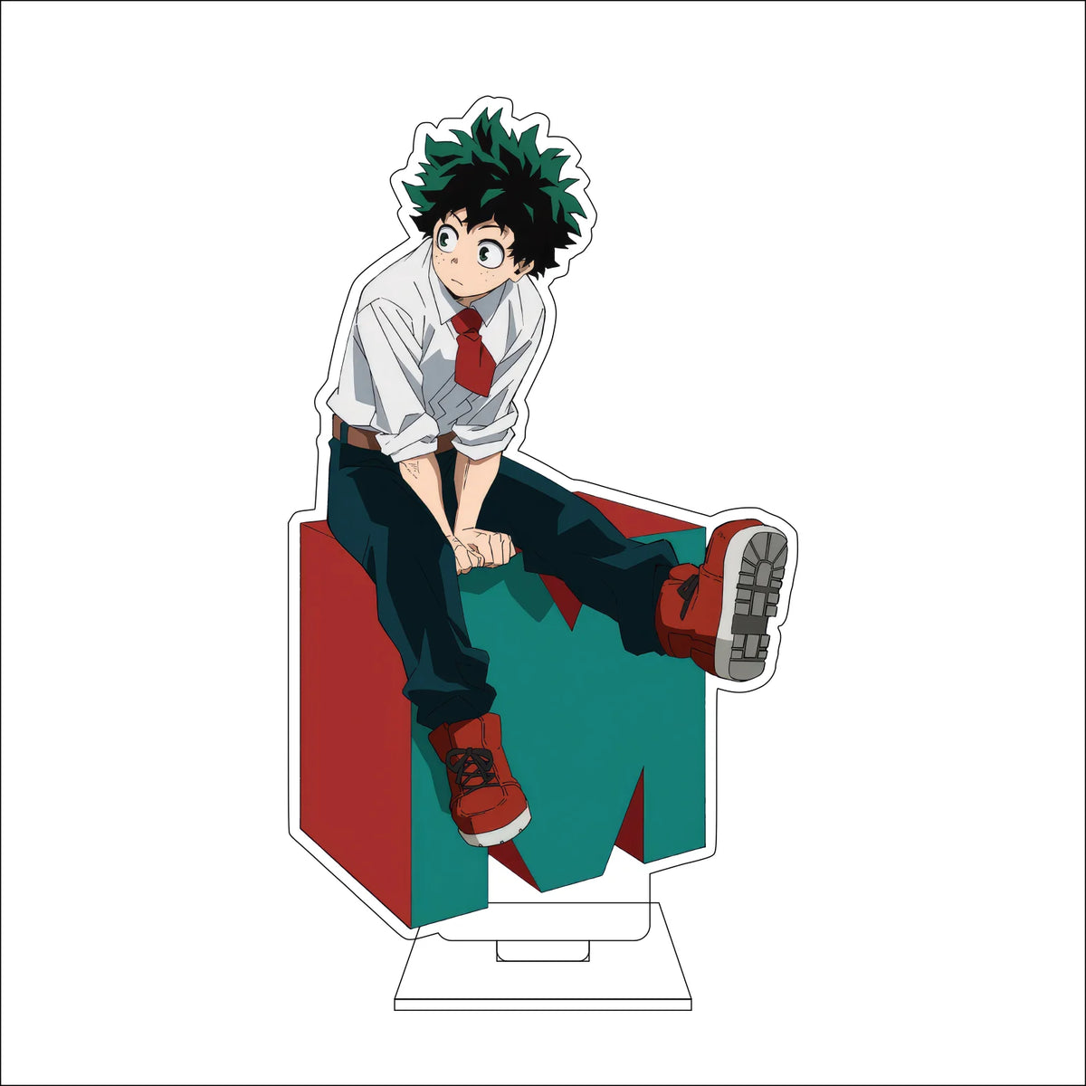 My Hero Academia 16cm Acrylic Figure Stand - Ochaco Uraraka, Shoto Todoroki, and Izuku Midoriya Anime Collectible Decor Gift