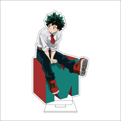 My Hero Academia 16cm Acrylic Figure Stand - Ochaco Uraraka, Shoto Todoroki, and Izuku Midoriya Anime Collectible Decor Gift