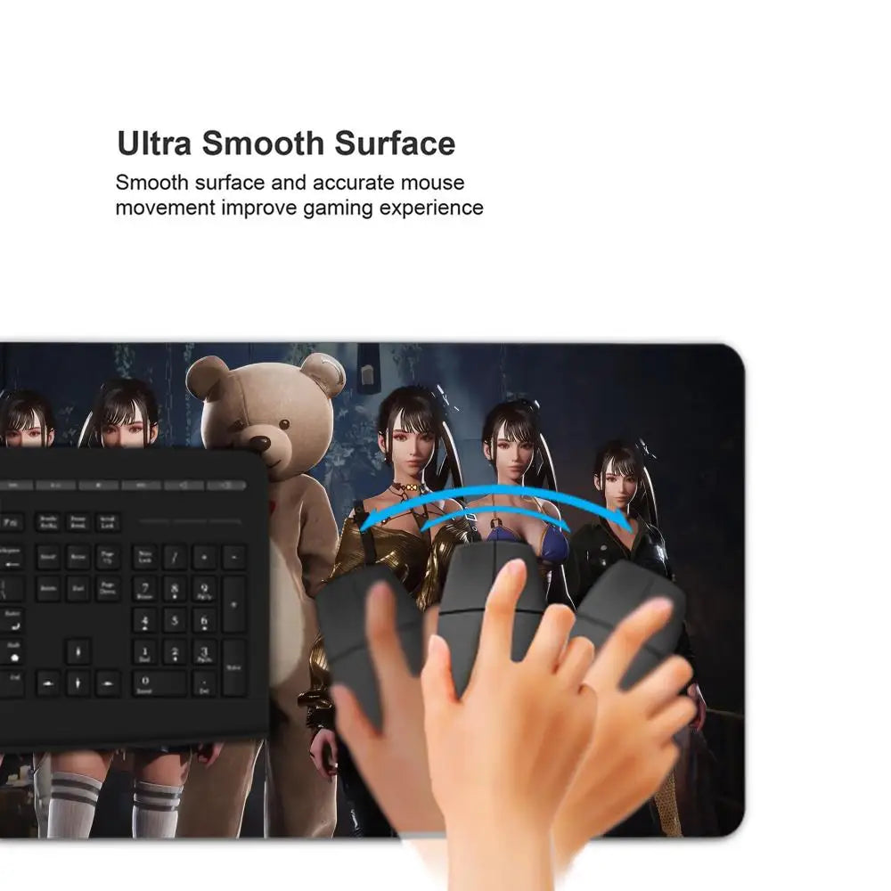 Large Stellar Blade Gaming Mouse Pad - HD Printed Rubber Desk Mat with Lock Edge for Keyboard & Mouse