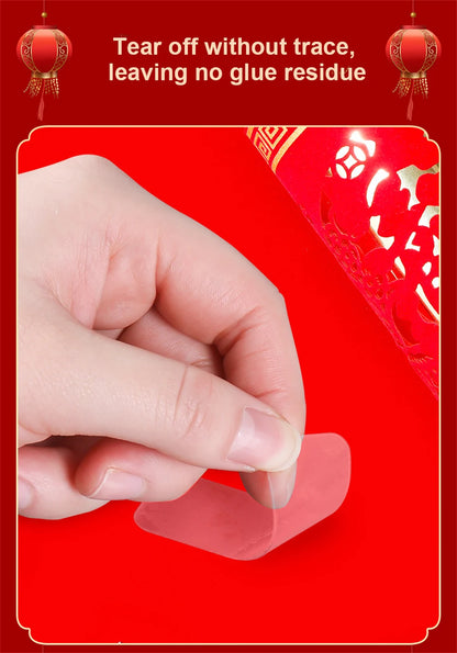 Double-Sided Adhesive Tape — 60-600PCS Reusable Transparent Wall Mount Stickers, Heavy-Duty & No-Trace