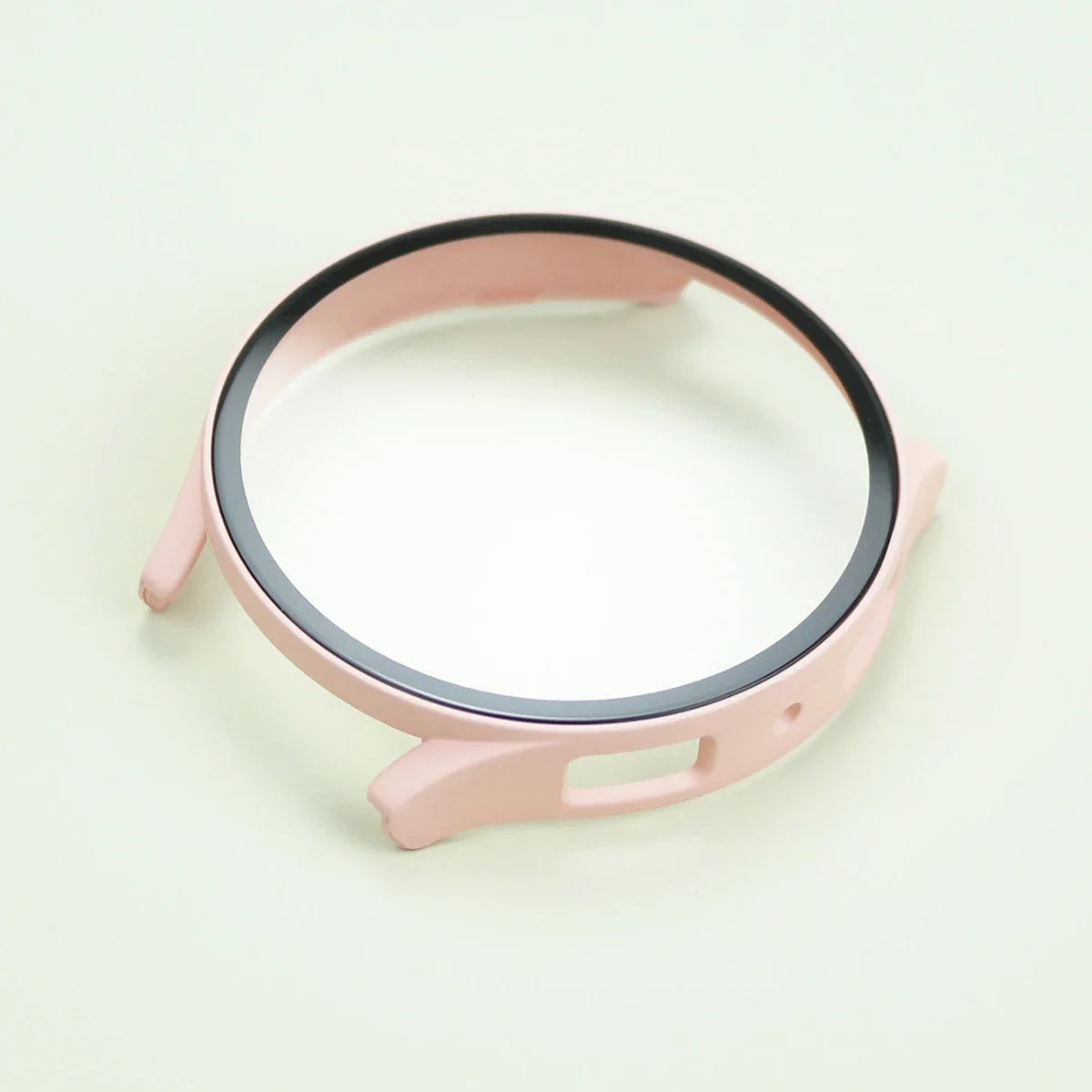 Samsung Galaxy Watch Tempered Glass Case - 40mm/44mm Screen Protector with Hard Protective Bumper for Galaxy Watch 7/6/5/4