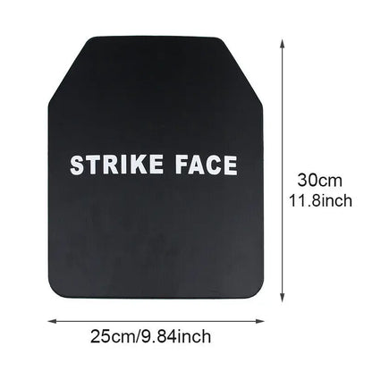 Tactical Bulletproof Steel Plate – NIJ IIIA Stand-Alone Ballistic Body Armor Stab-Proof Composite Plate for Safety Vests