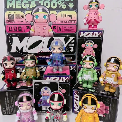 Bubble Mart MOLLY 100% Jasmine Blind Box – Anniversary Series Astronaut Handmade Desktop Ornament
