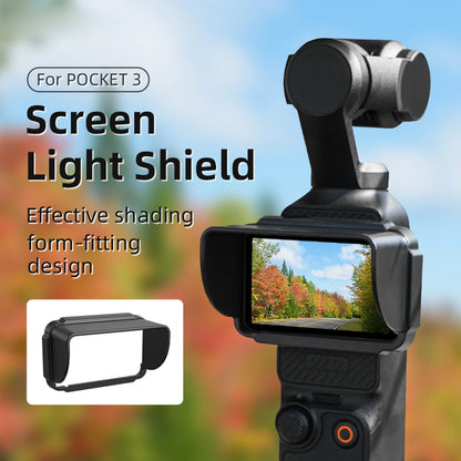 DJI Osmo Pocket 3 Sun Shade — Quick Release Lightweight Camera Screen Cover