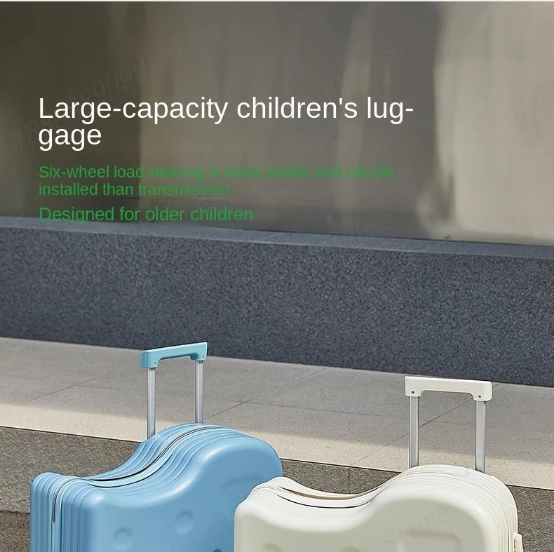 Kids Ride-On Suitcase with 360° Wheels & TSA Lock – Lightweight Cabin Luggage for Boys and Girls