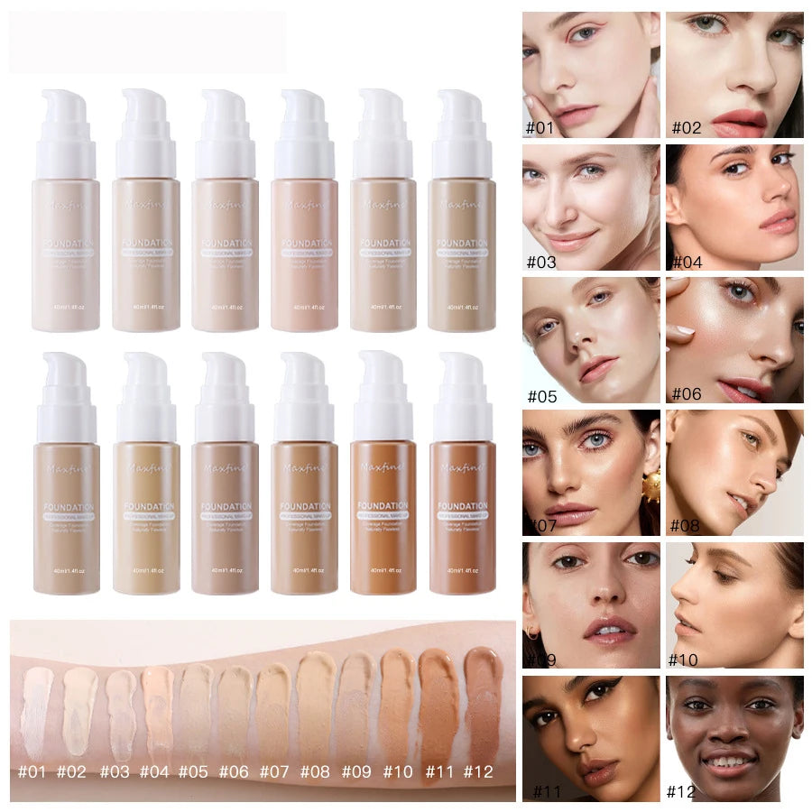 Waterproof Liquid Foundation – Sweat-Resistant Makeup with Effective Concealer Coverage