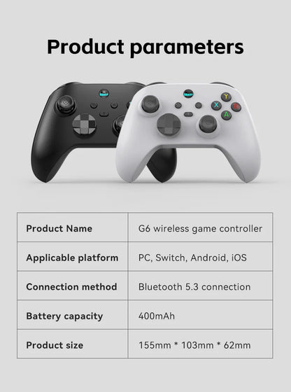 G6 Mobile Game Controller for Switch, iOS, Android & PC with Hall Effect Joystick – Cloud & Streaming GamePad