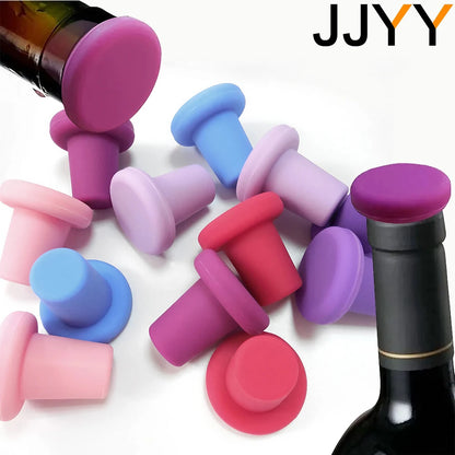 JJYY Silicone Wine Stopper - Leakproof Bottle Cap for Wine Preservation - Home Bar Tool