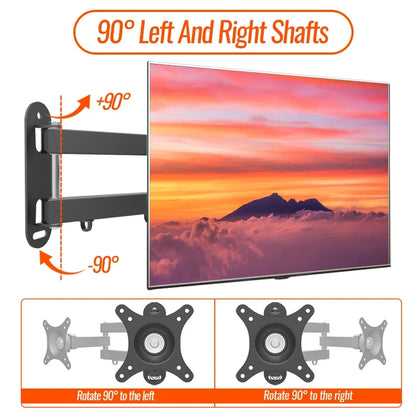 Universal Adjustable TV Wall Mount Bracket – Rotatable Holder for 14-32" LCD & LED Flat Panel Monitors