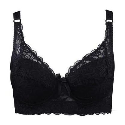 Women’s Plus Size Lace Push-Up Bralette – Sexy Support Bra for 80CD–105CD (42D–46D) Comfortable Intimates Lingerie