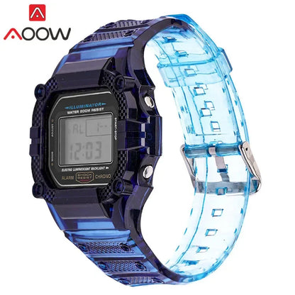 Transparent TPU Resin Watch Band and Bezel Kit for Casio G-SHOCK DW-5600 GW-M5610 GLS-5600 - Protective Replacement Strap and Case Set