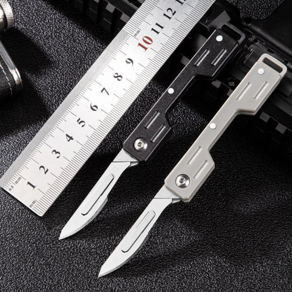 Mini Folding Scalpel Knife – Precision EDC Pocket Knife for Medical, Outdoor, and Unpacking Tasks